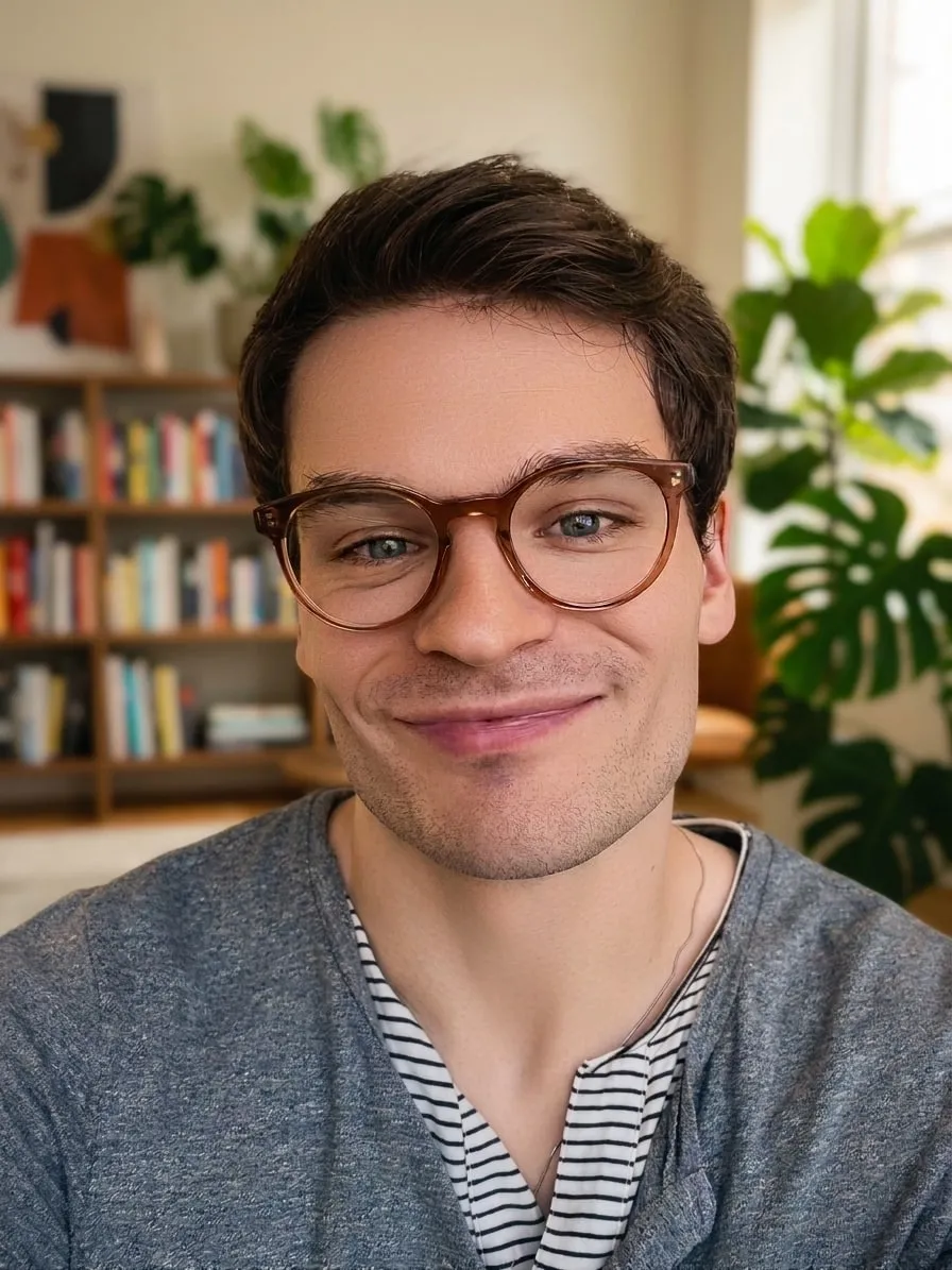 Christian Schwarz in seinem Arbeitszimmer in Wien