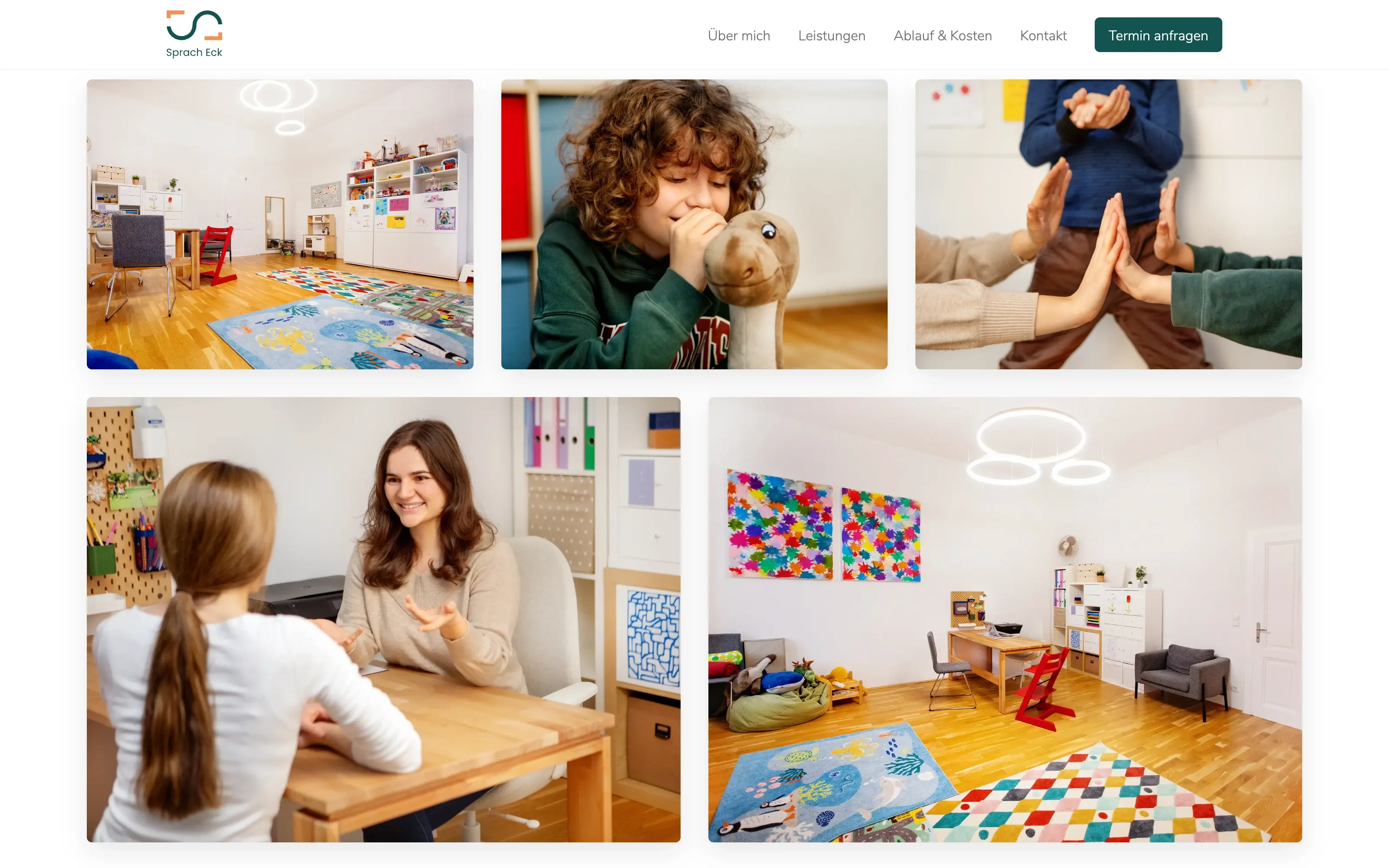 Website von Sprach Eck, Logopädie-Praxis in Baden